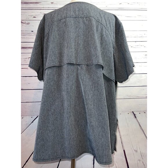 Carhartt Force Scrub Top Plus Size 3X Womens 3XL Nursing Shirt C12106 Gray‎ - Picture 7 of 12